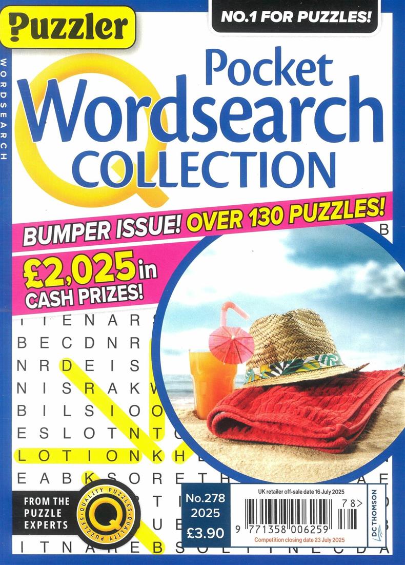 Puzzler Pocket Wordsearch Collection - no 278