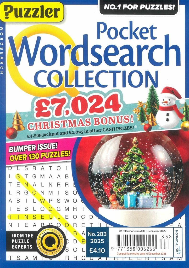 Puzzler Pocket Wordsearch Collection - no 283