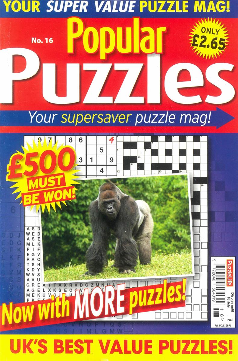 Popular Puzzles  - NO 16