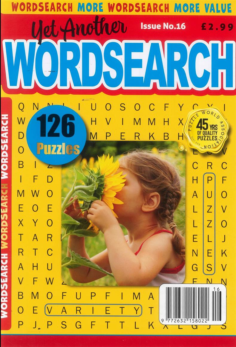 Yet Another Wordsearch - NO 16