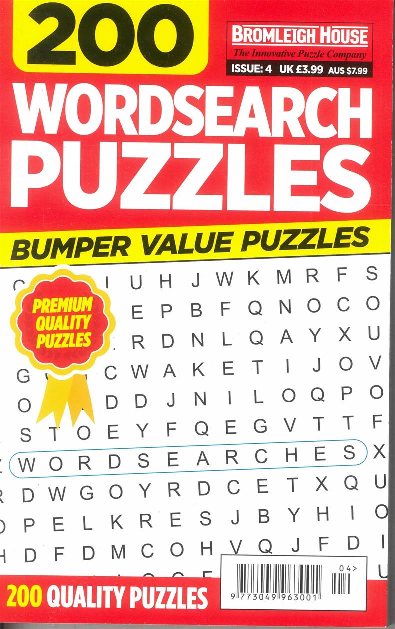 200 Wordsearches Puzzles - NO 04