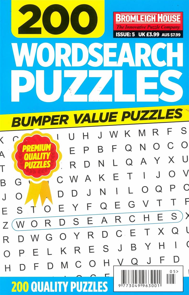 200 Wordsearches Puzzles - NO 5