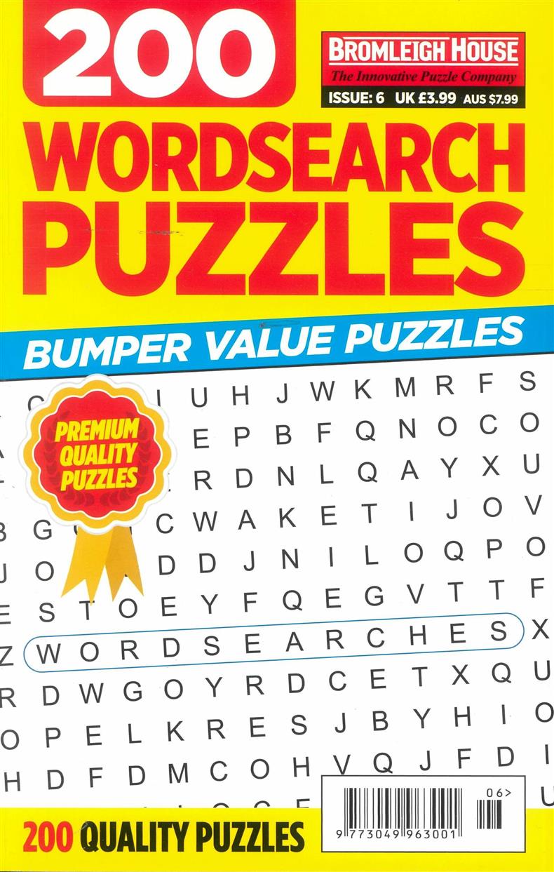 200 Wordsearches Puzzles - NO 6