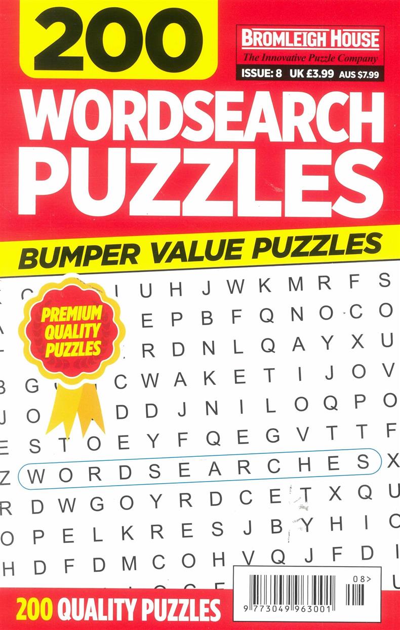200 Wordsearches Puzzles - NO 8