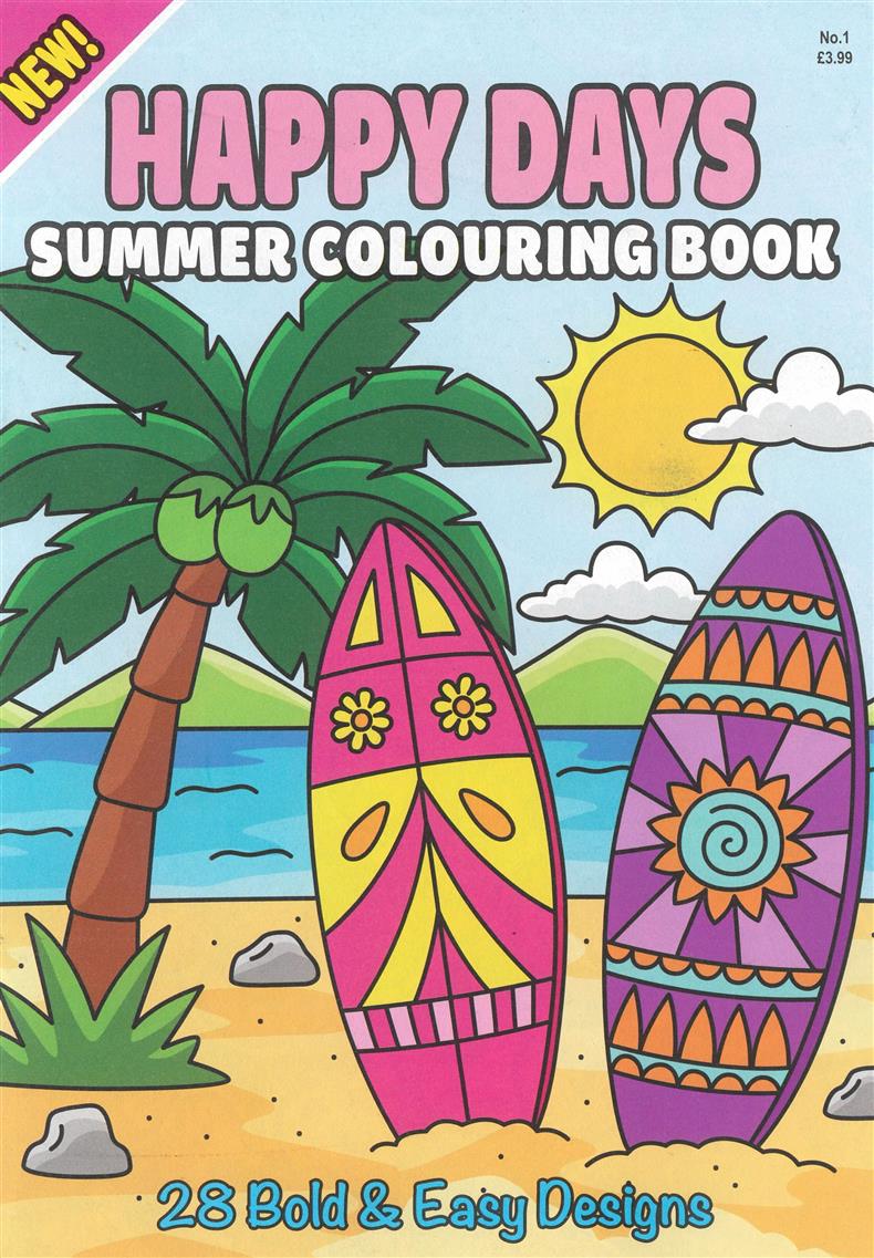 Happy Days Summer Colouring Book - 01