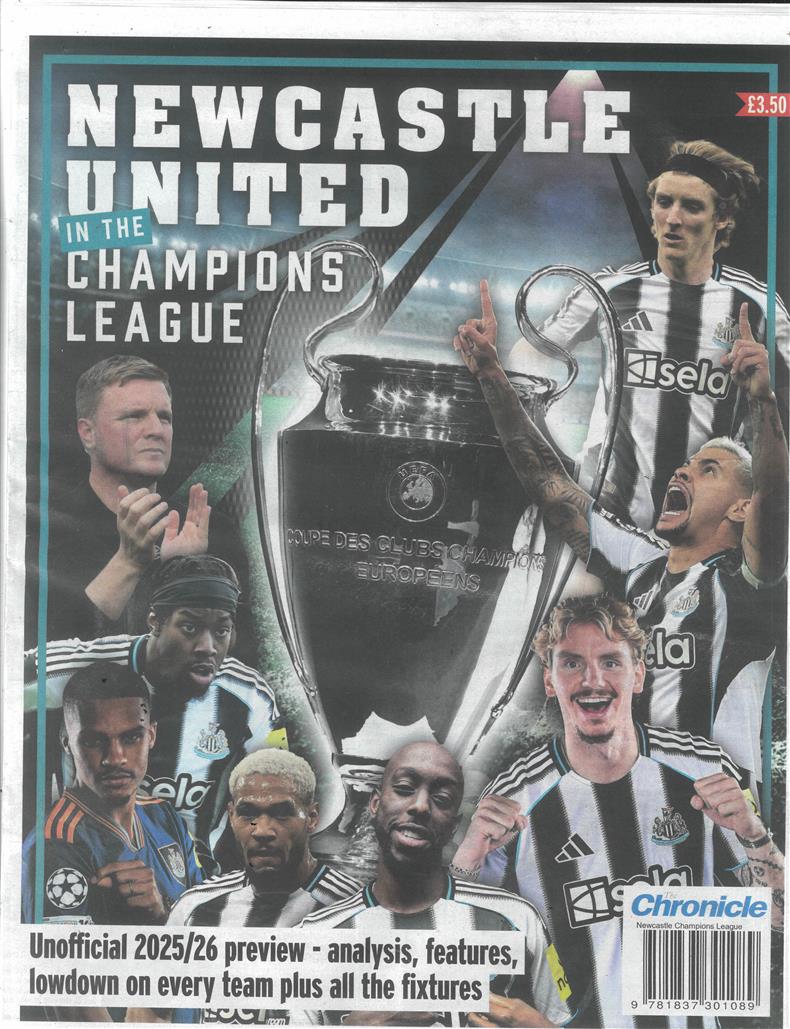 Newcastle United in the Champions League - NO 25