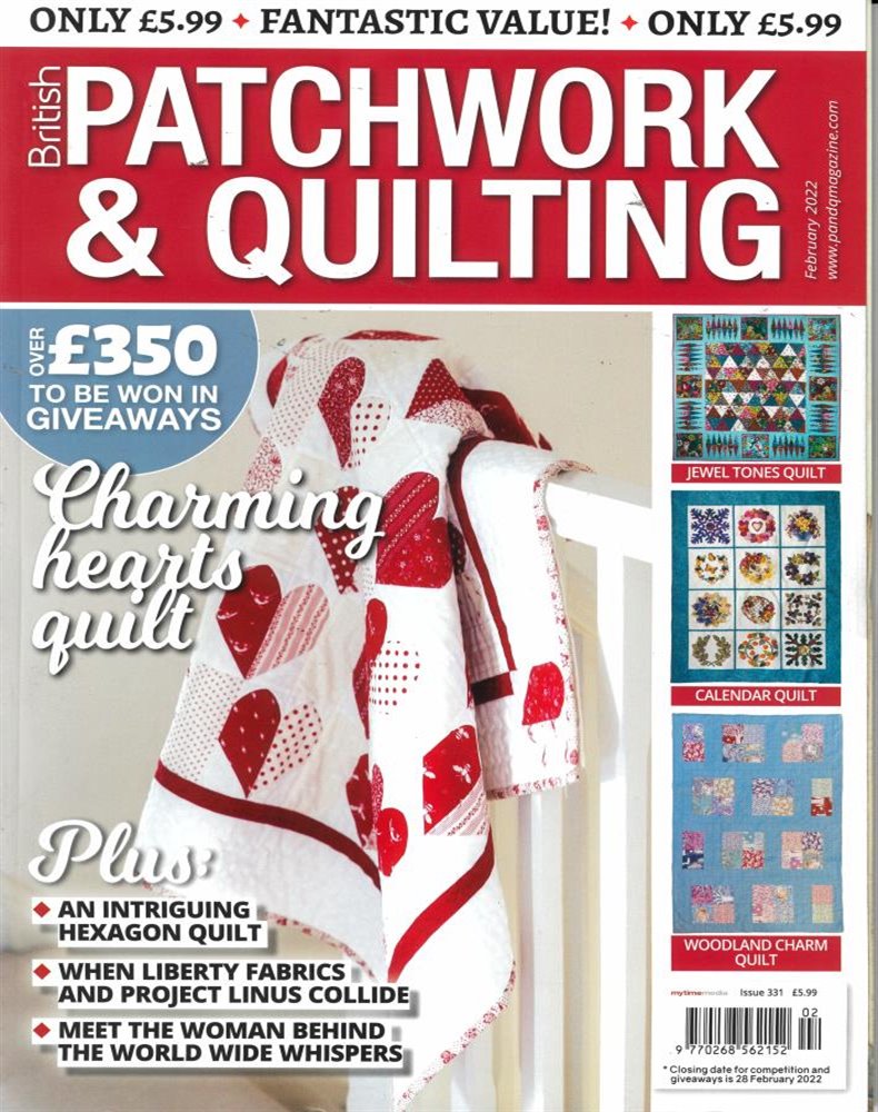 British Patchwork and Quilting Magazine Issue FEB 22