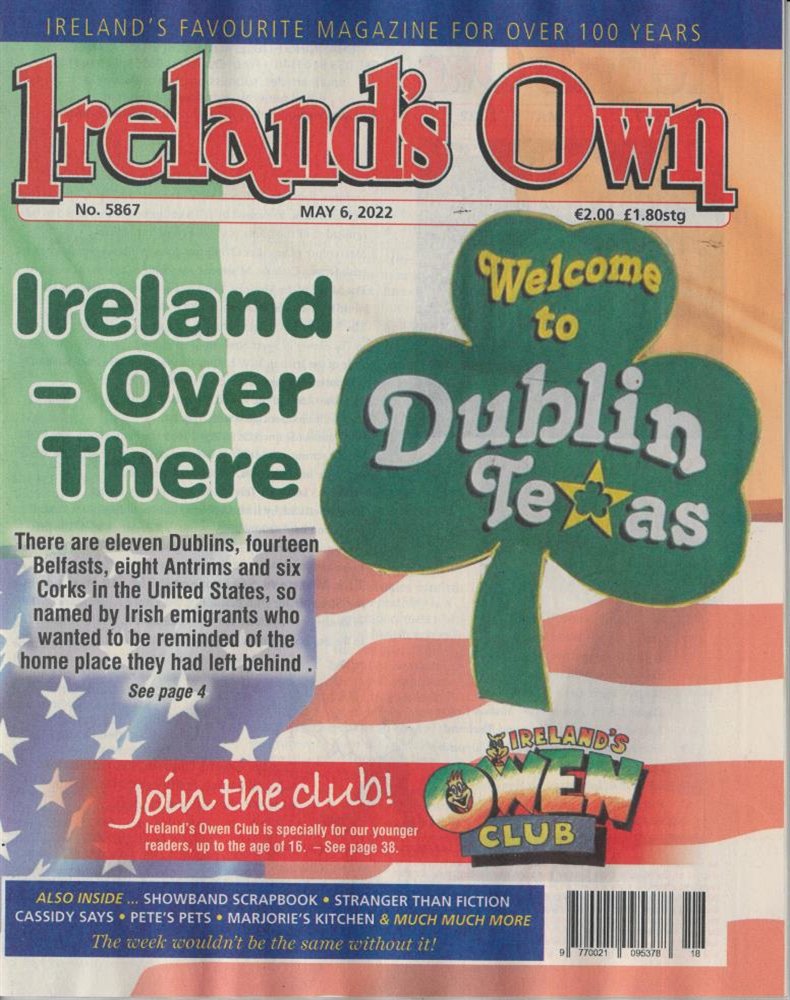 Ireland's Own Magazine Issue NO 5867